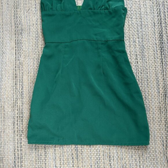Revolve Superdown Women’s Mini Green Dress Petunia Tie Strap Size XXS - Picture 4 of 14